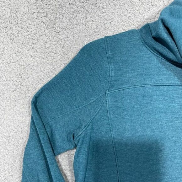 Under Armour Sweatshirt Womens Medium Green‎ Funnel Neck Loose Pullover Sweater - Picture 6 of 14